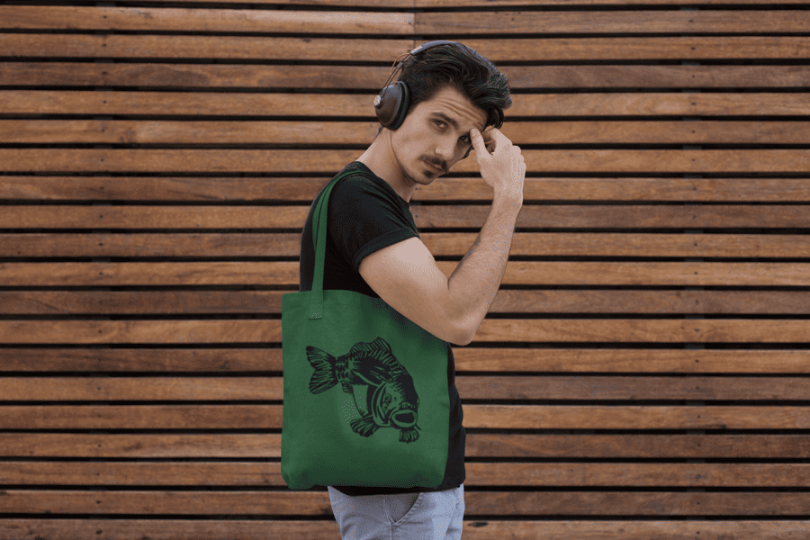 bavlnena taška - Čierny kapor mk